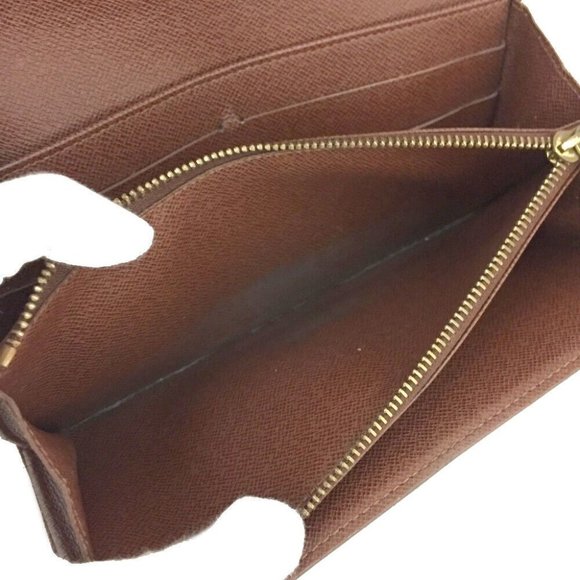 691209N Louis Vuitton Wallet Long Portefeiulle Sarah Brown Monogram - Picture 7 of 9